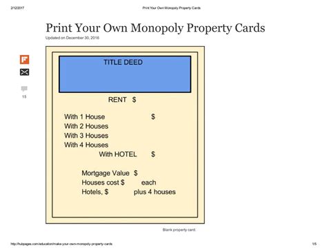 monopoly property cards|blank monopoly property cards.